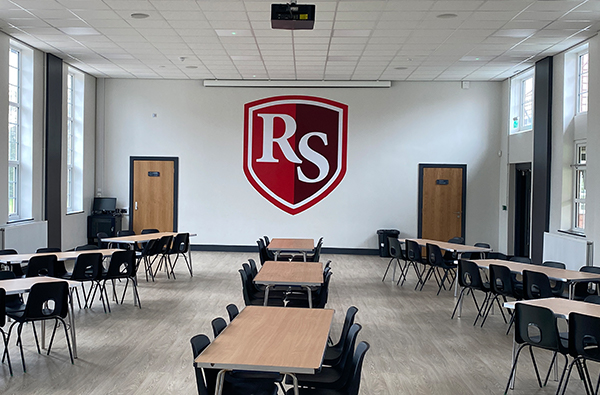 school logo wall graphics