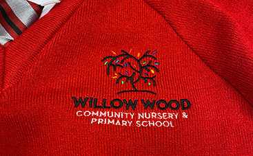 school logo on uniform